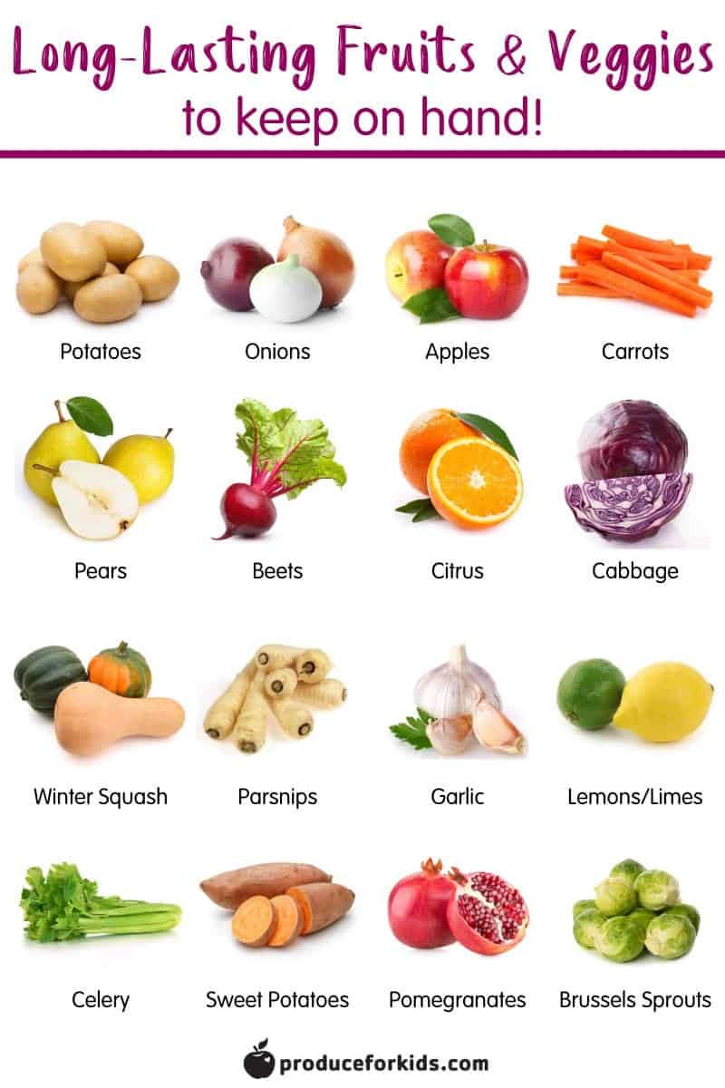 These 14 Fresh Fruits and Vegetables Last a Long Time